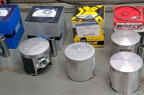 Article Yamaha 701 62t / 61x aftermarket piston comparison